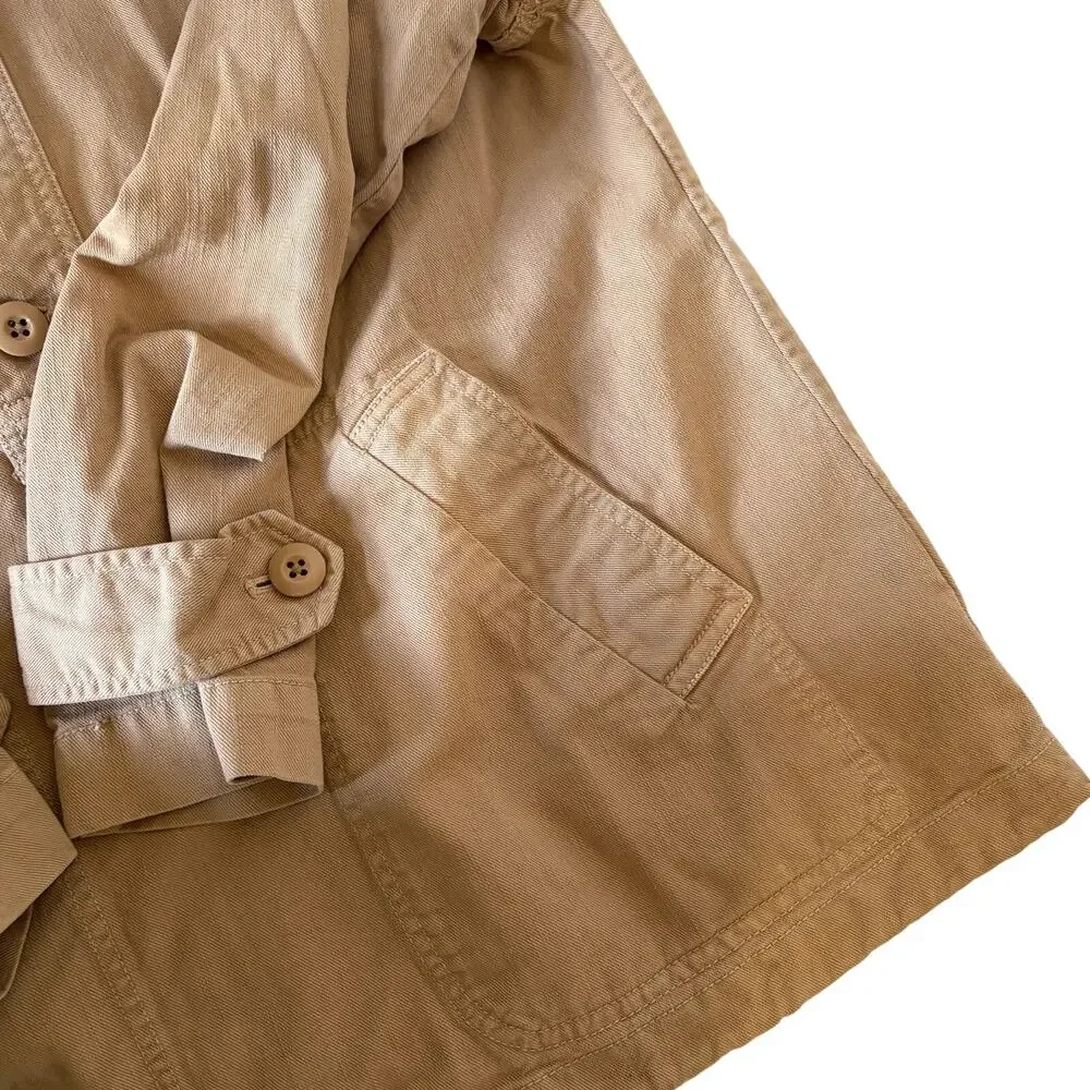 J.CREW Archive Heritage Silhouette Issued Military Anorak Hooded Jacket Size XS